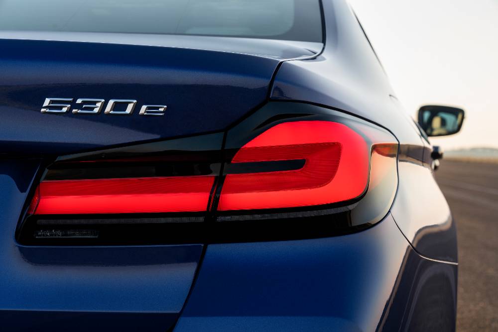 the new bmw 530e xdr with new rear taillight