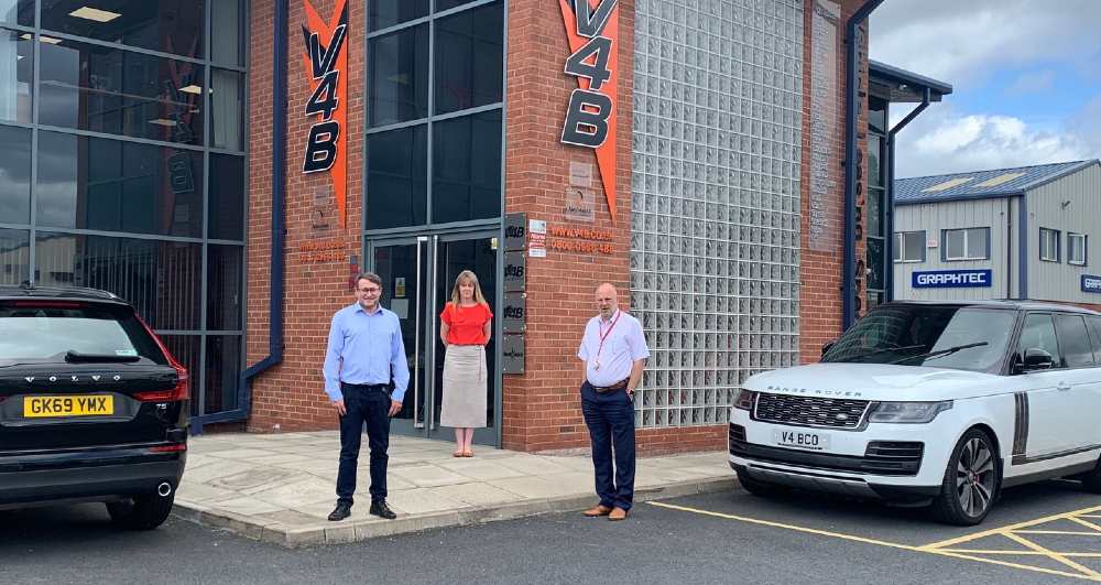 Jason Reynolds takes over as MD of V4B (pictured left)