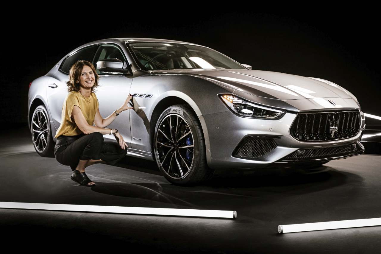 Rossella Guasco, responsible for exterior and interior trim, with new Maserati Ghibli Hybrid