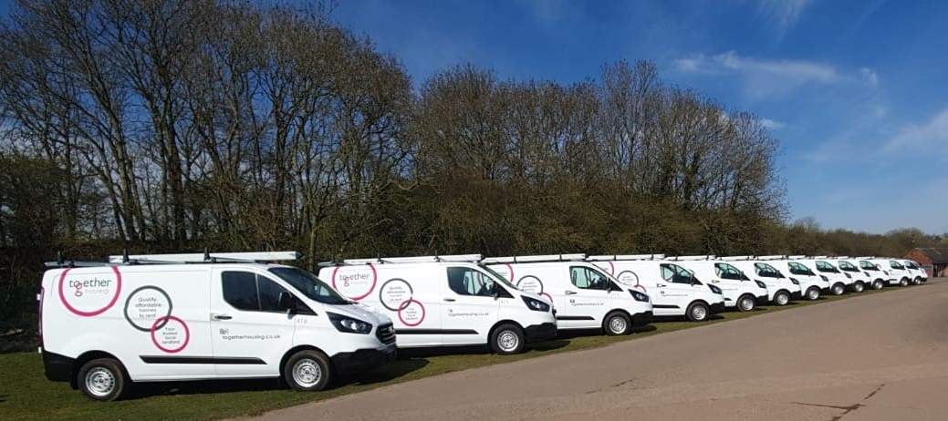 Together Housing new fleet of vans from Lex Autolease
