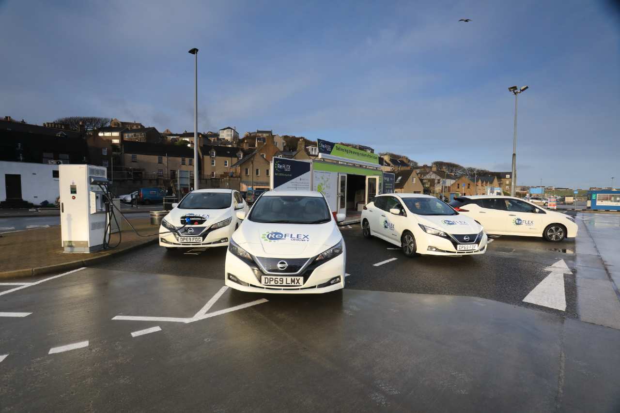 ReFLEX Orkney electric cars provided by DriveElectric credit colin keldie