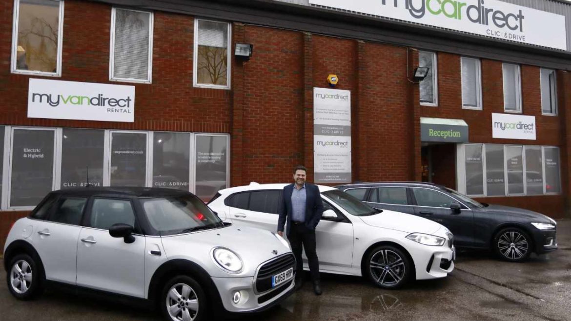 Duncan Chumley of Mycardirect outside the companys new office
