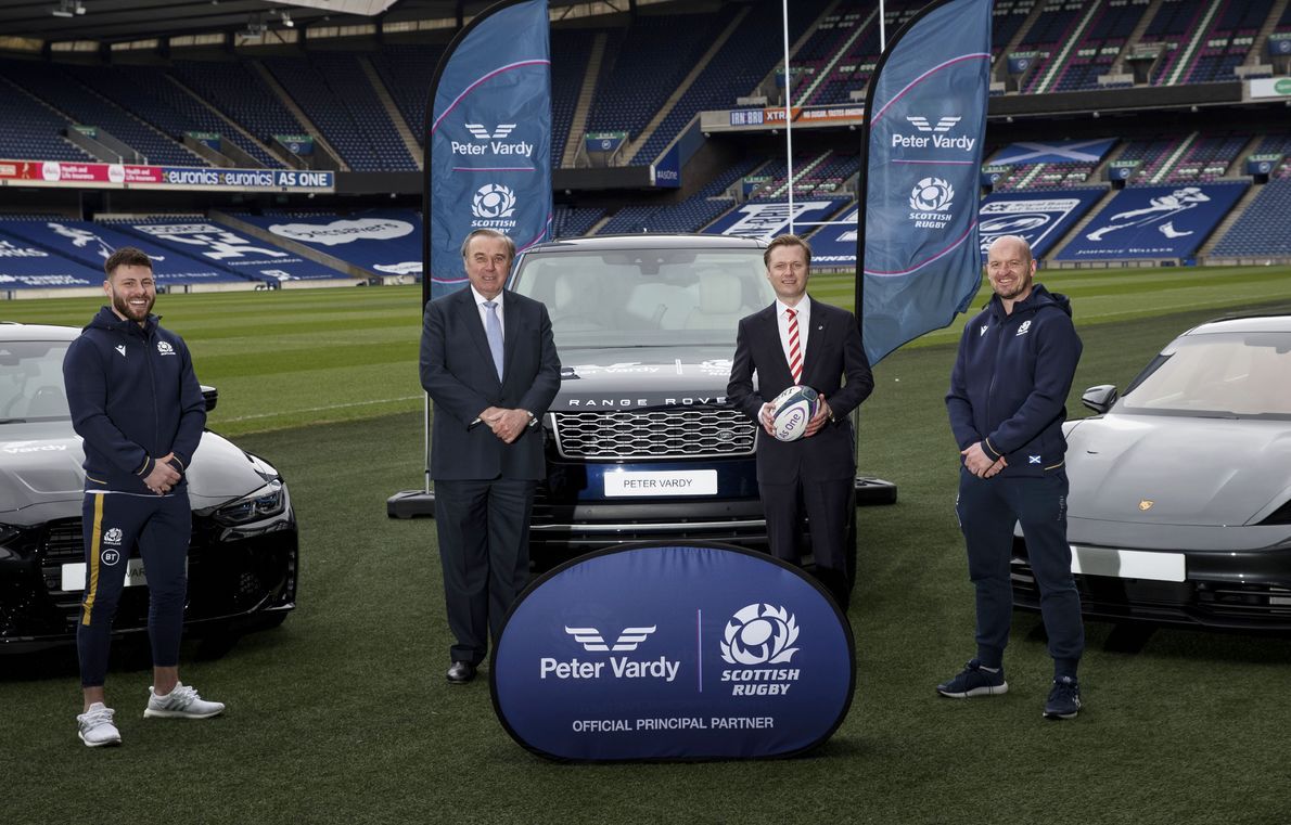 Peter Vardy Group launches Leasing arm sponsors Scottish Rugby