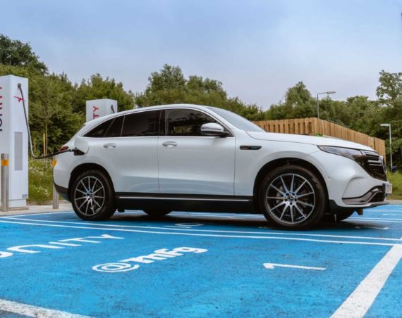 Mercedes Benz EQC plug in at Ionity charger