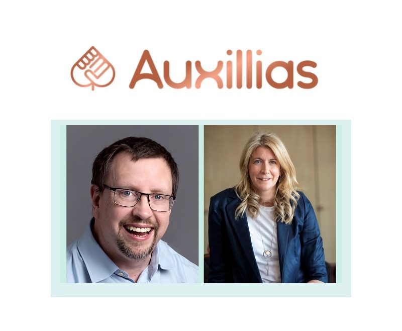 Simon Brown director of compliance and training and Carrie Stephenson director of legal and governance joins Auxillias