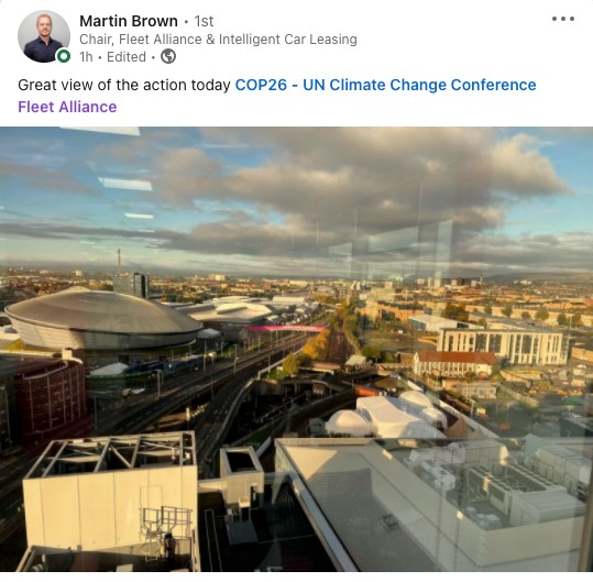 View from Fleet Alliance to COP26