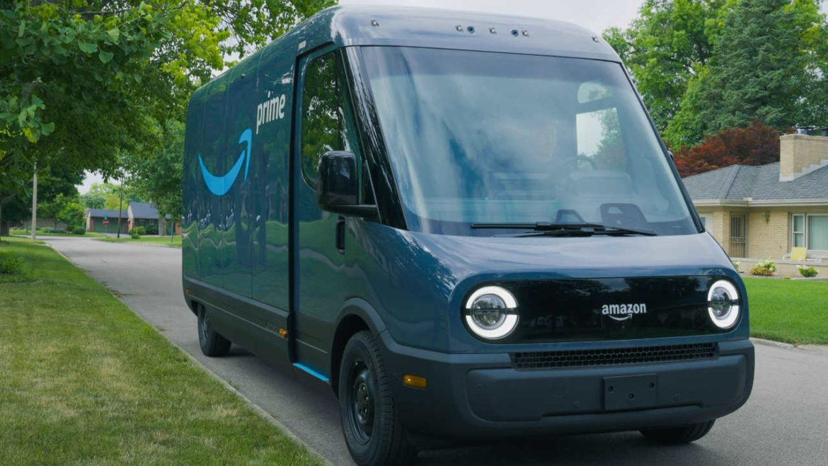Rivian electric van for Amazon