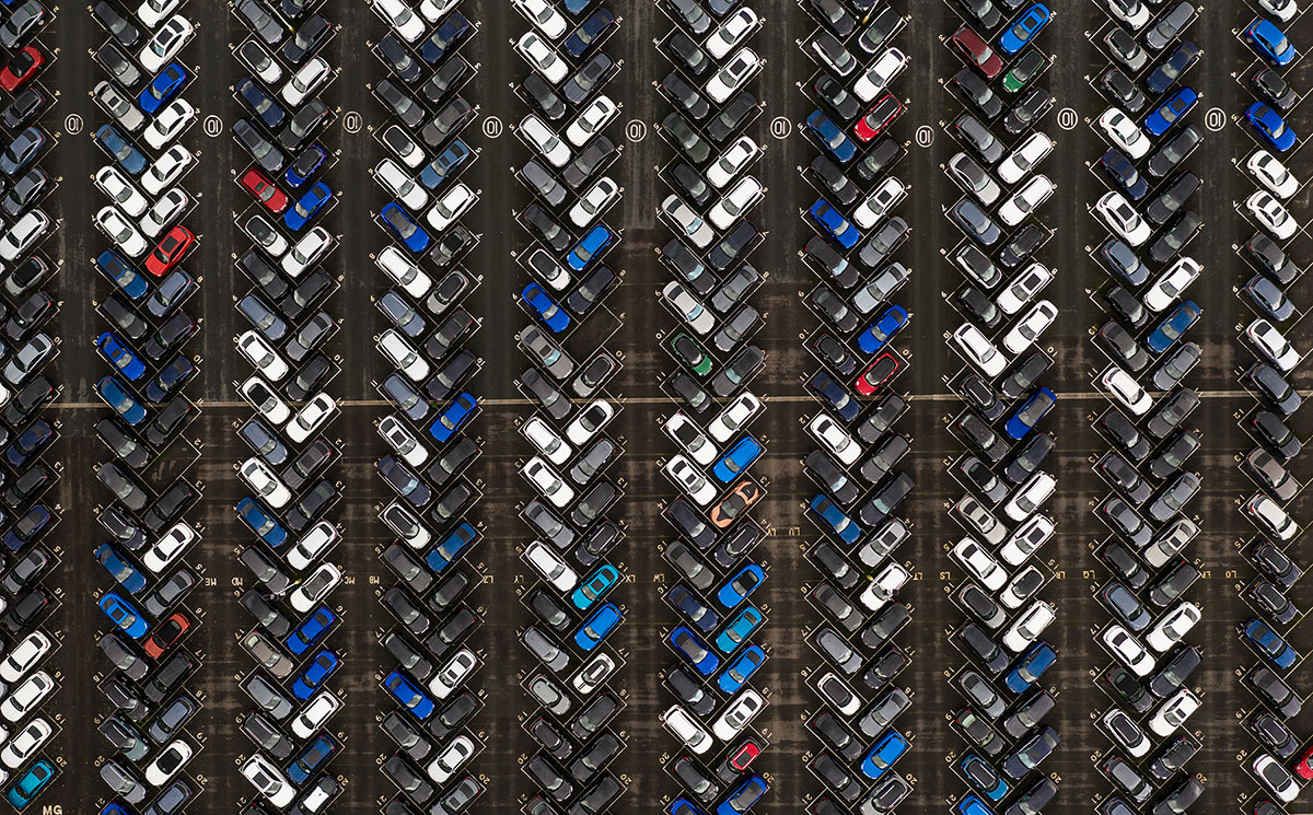 aerial view of rows of new cars in a large park wa 2022 08 01 03 05 29 utc