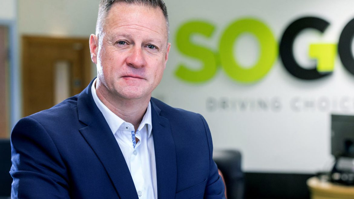 Karl Howkins in the new SOGO office on the Cranfield campus