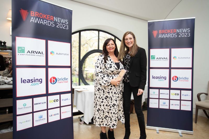 Nickie Conde accepts the Funder of the Year award from chair of the judges Jane Pocock