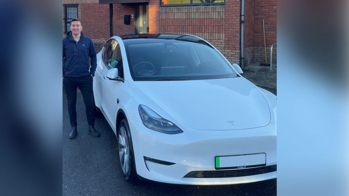 Sean Dillon, learnd Head of Operations, with Tesla salary sacrifice car
